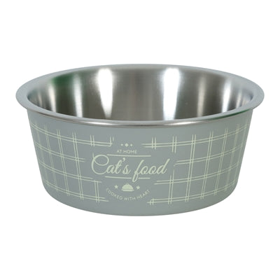 Bol de nourriture de nourriture zolux chat gris