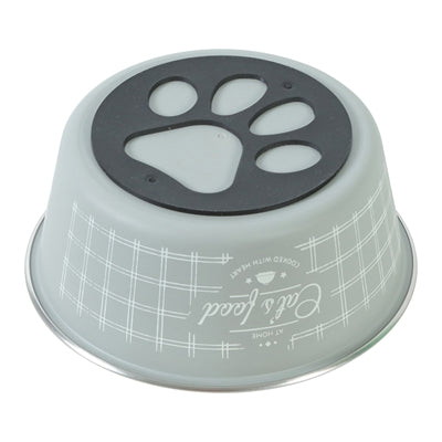Bol de nourriture de nourriture zolux chat gris