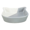Trixie Food Bowl Cat Cat Head Ceramic Grey White