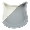 Trixie Food Bowl Cat Cat Head Ceramic Grey White