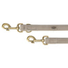 Lee Trixie Dog Leash en cuir réglable pur gris clair