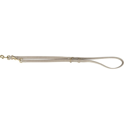 Lee Trixie Dog Leash en cuir réglable pur gris clair