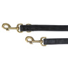 Leash Trixie Dog Leash en cuir réglable en cuir noir