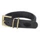 Chien de collier trixie en cuir pur noir