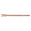 Chien de collier trixie rose en cuir pur