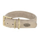 Chien de collier trixie gris clair en cuir pur