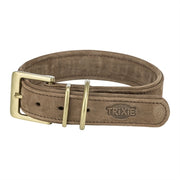 Chien de collier trixie pur en cuir marron - afbeelding 1