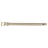 Chien de collier trixie gris clair en cuir pur