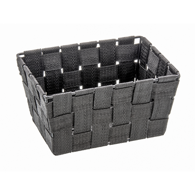 Wenko 1064949 - panier de rangement Adria mini long noir | 4 pièces