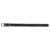 Chien de collier trixie en cuir pur noir