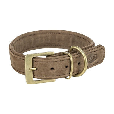 Chien de collier trixie pur en cuir marron