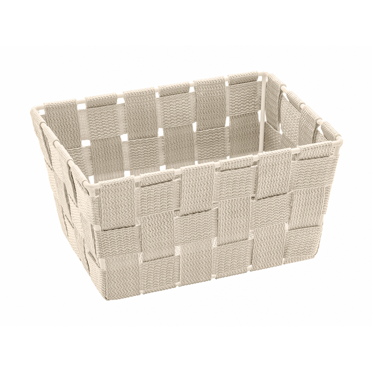Wenko 1064977 - panier de rangement adria mini long beige | 4 pièces