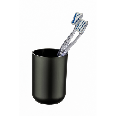 Wenko 1064969 - gobelet à brosse à dents brasil noir | 2 pièces