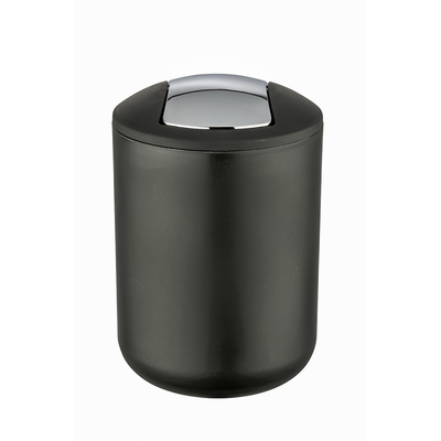 Wenko 1064930 - poubelle Brazil S 2 litres noir | 2 pièces