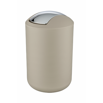 Wenko 1064925 - poubelle Brésil l 6,5 litres taupe | 1 pièce
