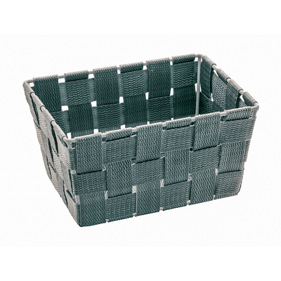Wenko 1065001 - panier de rangement adria mini long gris | 4 pièces