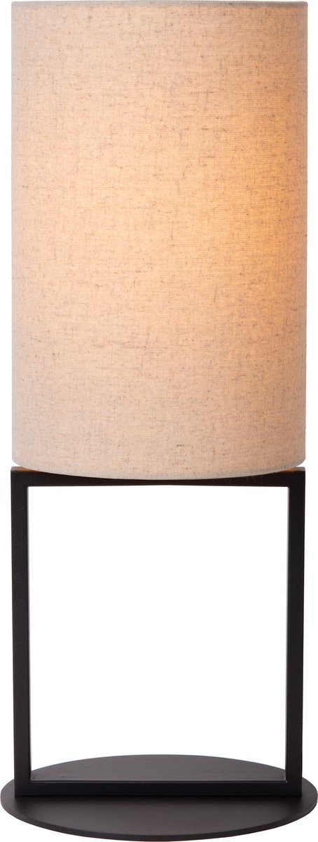 Lucide herman - lampe de table - ø 20 cm - 1xe27 - beige - japandi