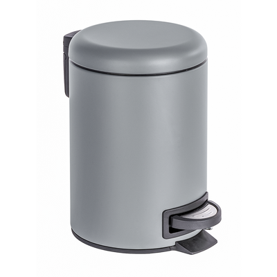 Wenko 1064927 - poubelle leman 3 litres gris mat | 2 pièces