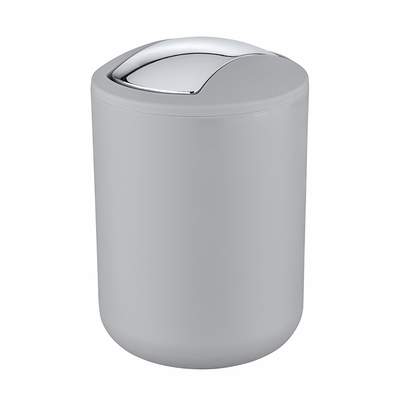 Wenko 1064897 - poubelle Brésil S 2 litres gris | 2 pièces