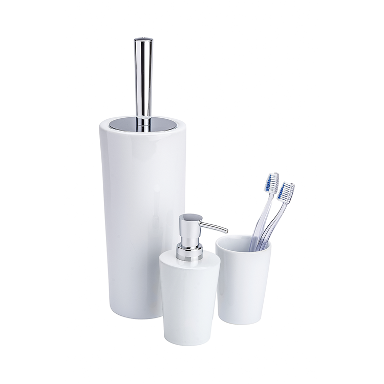 Wenko 1064995 - gobelet à brosse à dents coni céramique blanc | 4 pièces
