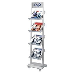 Kerkmann porte-brochures volume argent 1 pièce