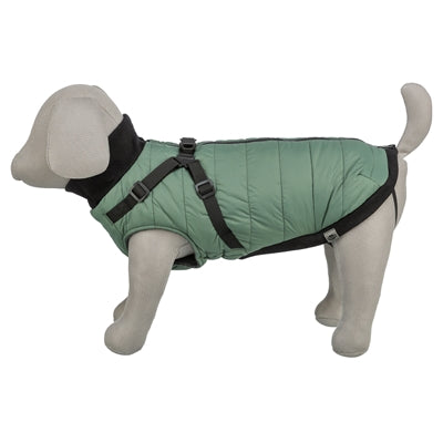 Trixie manteau pour chien pontis avec harnais vert sauge