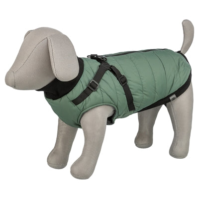 Trixie manteau pour chien pontis avec harnais vert sauge