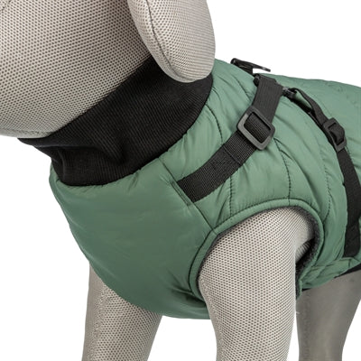 Trixie manteau pour chien pontis avec harnais vert sauge