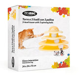 Tour pour chat Imac 3 niveaux jaune - afbeelding 2