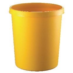 Poubelle helit 18 litres jaune