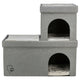 Trixie panier pour chat maison pour chat Kimy Soft 2 étages gris clair