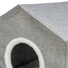 Trixie panier pour chat maison pour chat nora soft 2 étages gris clair
