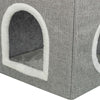 Trixie panier pour chat maison pour chat nora soft 2 étages gris clair