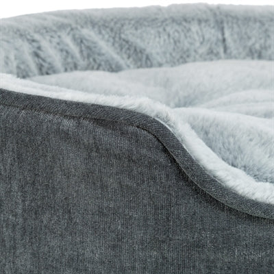 Trixie vital lit pour chien lino soft ovale gris gris clair
