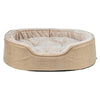 Trixie vital lit pour chien lino soft ovale beige crème