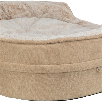 Trixie vital lit pour chien lino soft ovale beige crème