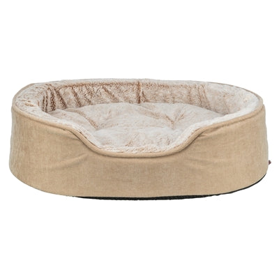 Trixie vital lit pour chien lino soft ovale beige crème