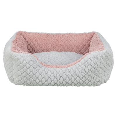 Trixie lit pour chien kaline mio angulaire gris vieux rose