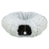 Trixie Harvey peluche tunnel de jeu beignet blanc gris