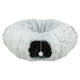 Trixie Harvey peluche tunnel de jeu beignet blanc gris