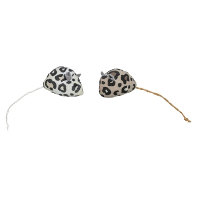 Trixie peluche souris imprimé léopard avec herbe à chat assortie