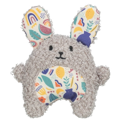 Peluche lapin Trixie avec herbe à chat cataire gris