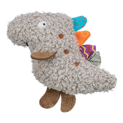 Trixie peluche dinosaure avec herbe à chat cataire gris