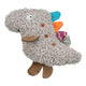 Trixie peluche dinosaure avec herbe à chat cataire gris
