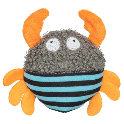 Tissu Trixie en peluche avec un crabe et de l'herbe à chat