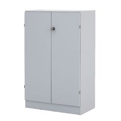 Armoire niceday 80x42x127cm gris clair