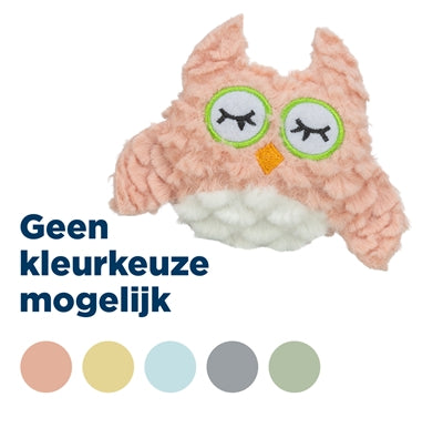 Peluche chouette Trixie avec herbe à chat assortie