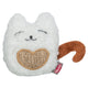 Tissu Trixie pour chat en peluche avec herbe à chat blanc beige
