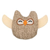 Peluche Trixie hibou en tissu avec herbe à chat beige