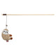 Trixie tige de chat peluche en bois paresseux avec herbe à chat
